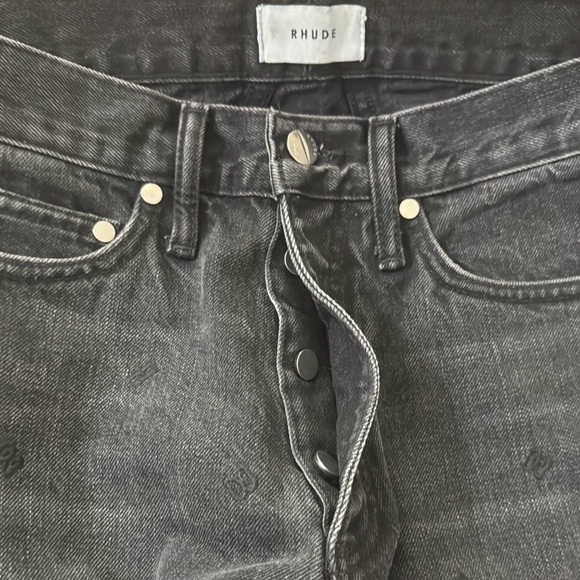 Rhude Jeans Embroidered *RARE* - Picture 2 of 5